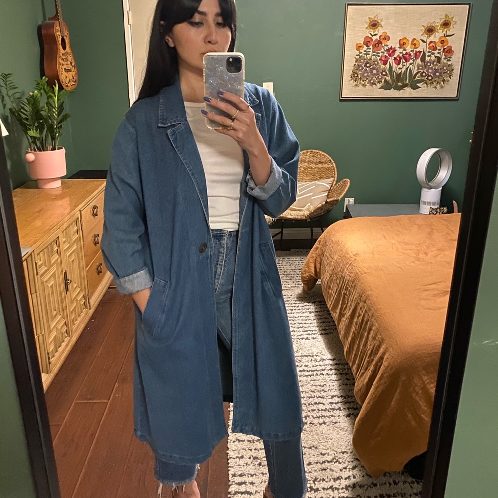Vintage denim duster